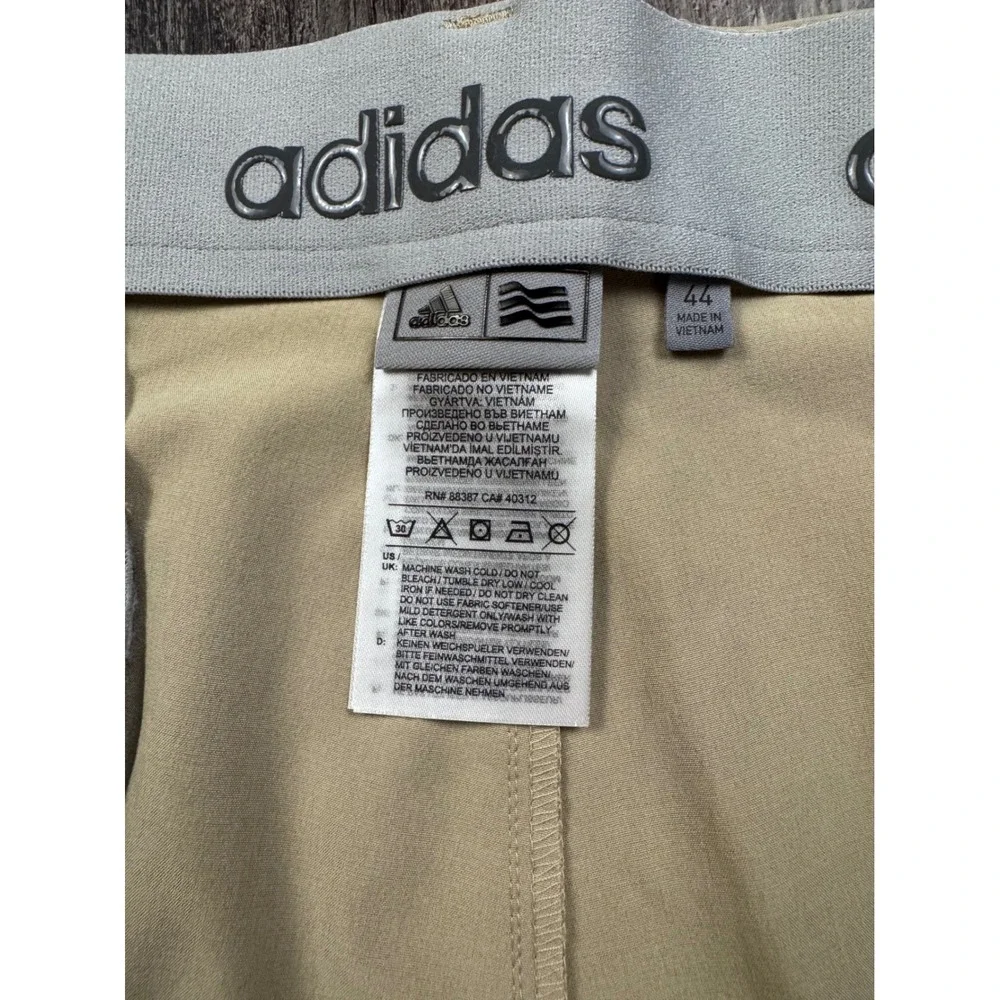 Adidas Mens Ultimate365 Golf Pants Beige Tan Raw Gold DP6270 Size 44 NEW